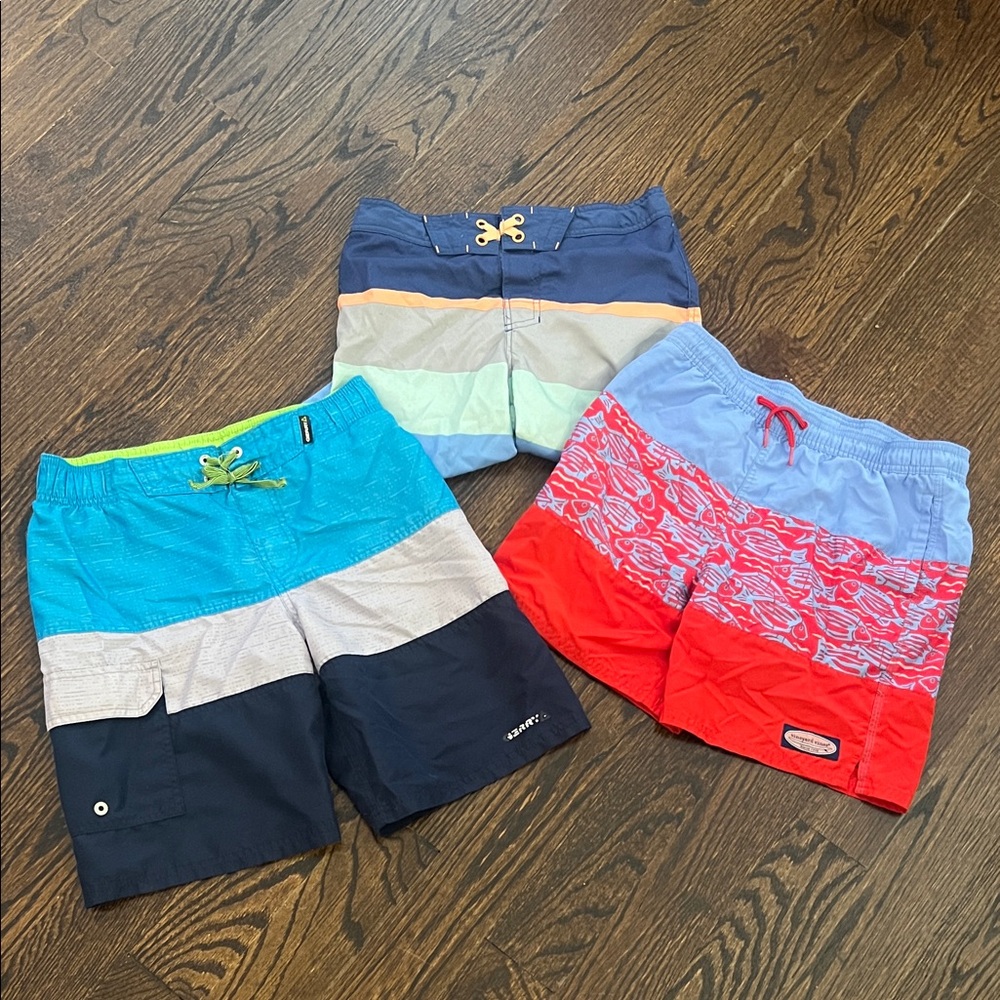 3 Pair Boys Vineyard Vines and other Brands Swim Trunks